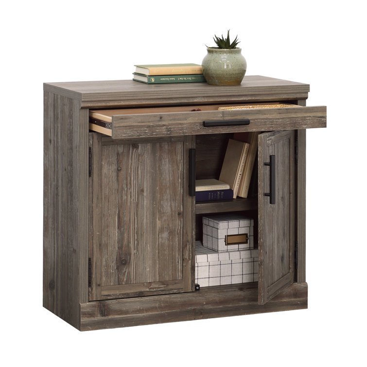 Pebble Pine Office Cabinet with Adjustable Shelving