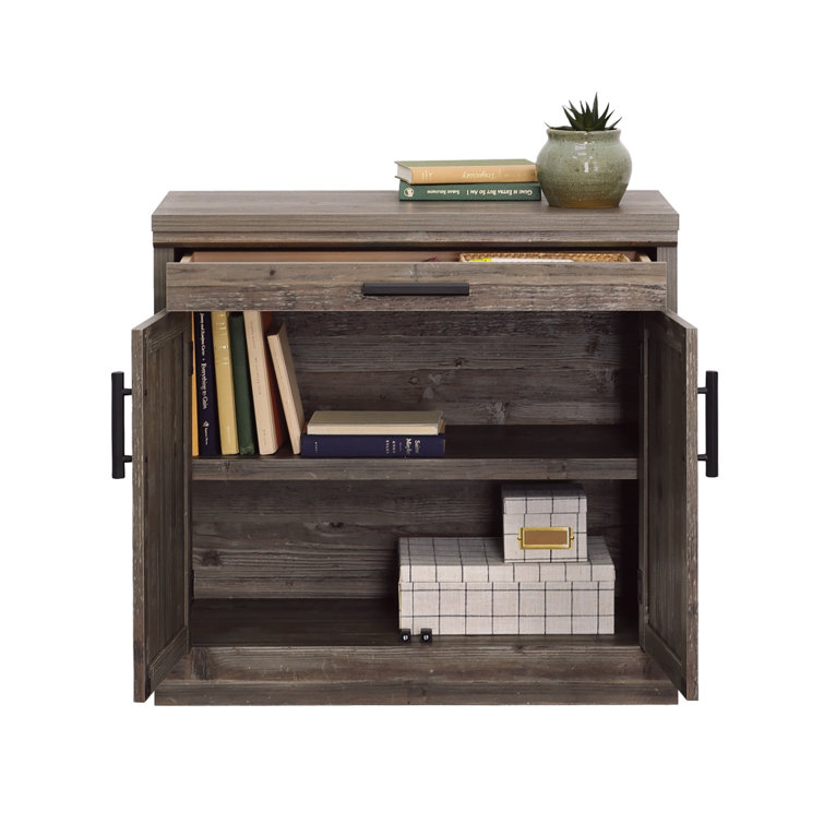 Pebble Pine Office Cabinet with Adjustable Shelving