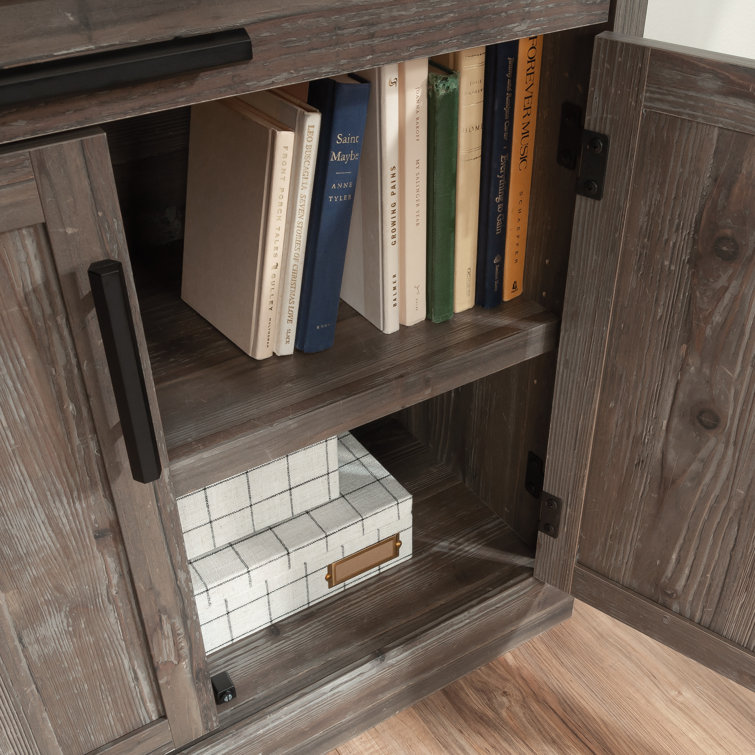 Pebble Pine Office Cabinet with Adjustable Shelving