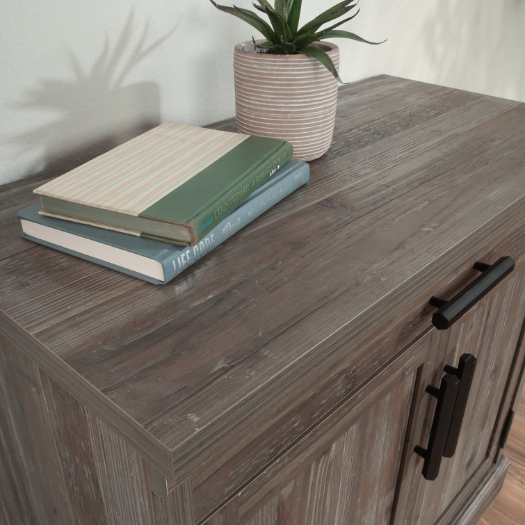 Pebble Pine Office Cabinet with Adjustable Shelving