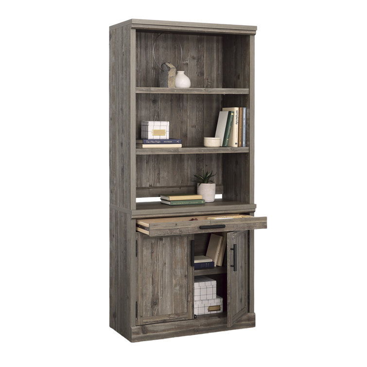 Pebble Pine Office Cabinet with Adjustable Shelving