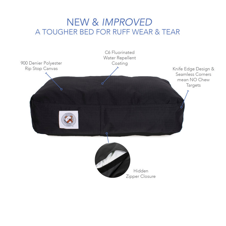 X-Large Black Waterproof Orthopedic Elevated Dog Bed