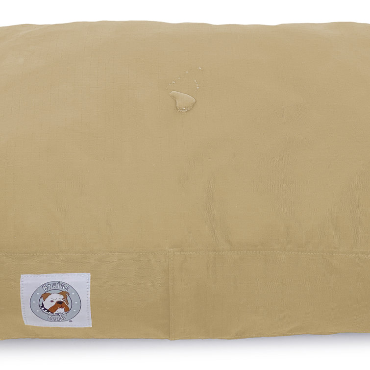 Small Tan Waterproof Chew Resistant Outdoor Pet Bed