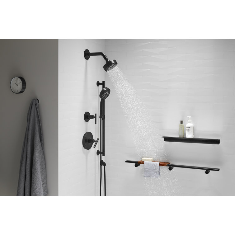 Matte Black Multi-Function Handheld Shower Head