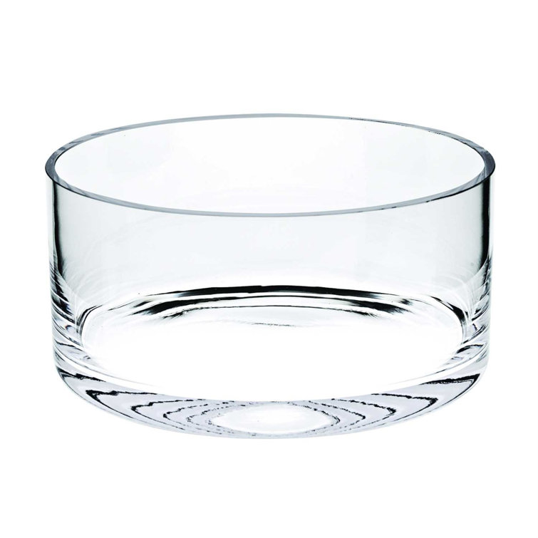 Clear Glass Round 48 Ounce Salad Bowl
