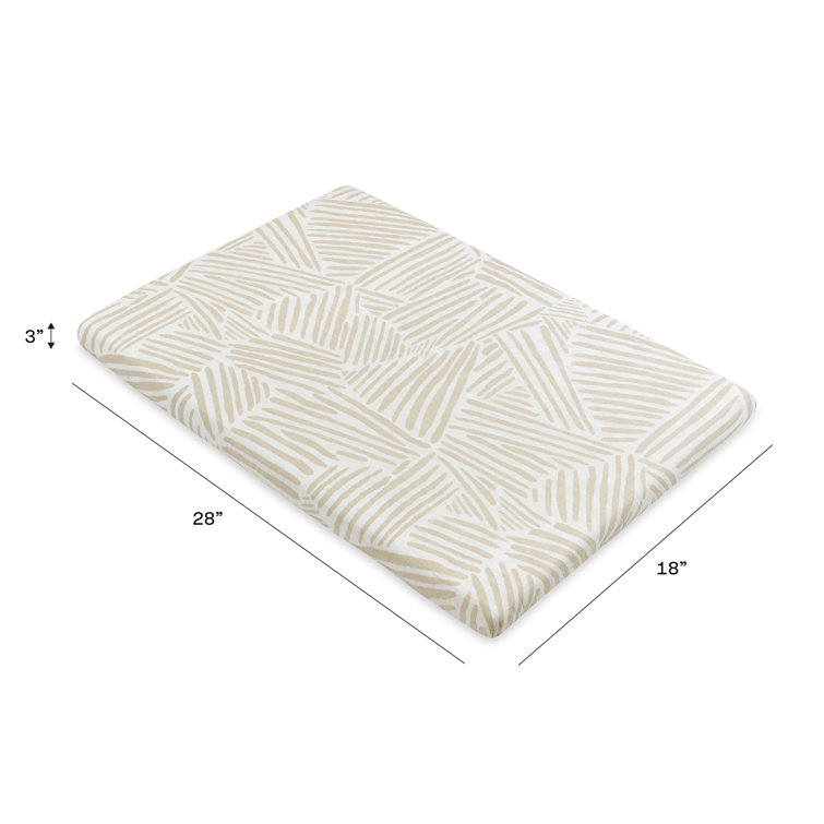 Oat Stripe Organic Muslin Cotton Bassinet Sheet for Baby