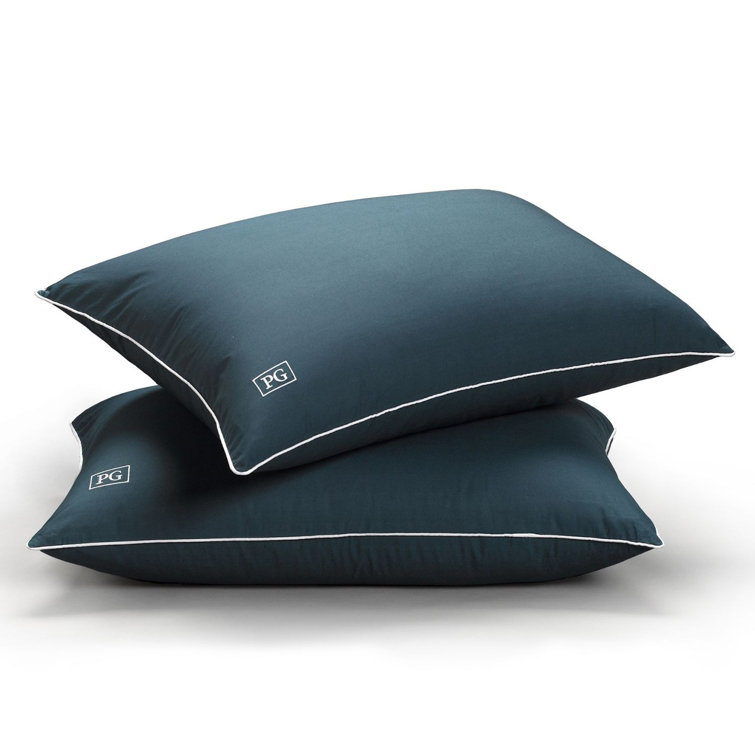 King Size Blue Hypoallergenic Down Alternative Pillow Set