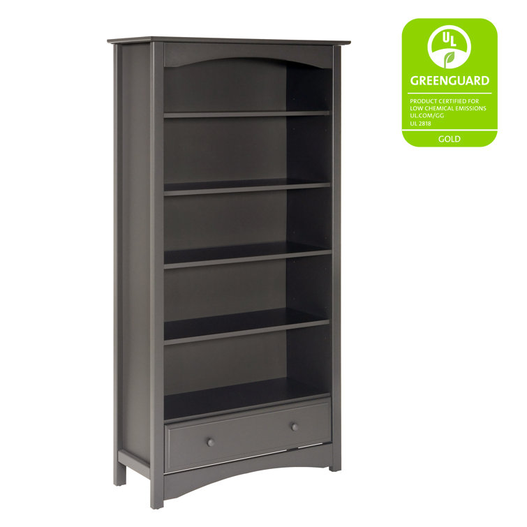 Slate Adjustable Kids Bookcase with Drawer and Shelves