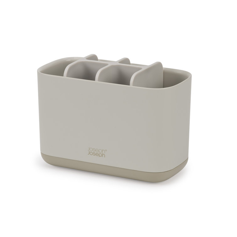 Joseph Joseph Large Ecru Plastic Toothbrush Holder with Matte Finish
