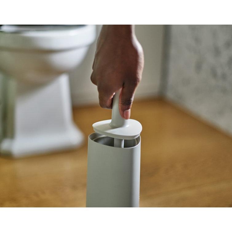 Ecru Matte Finish Advanced Toilet Brush with Holder