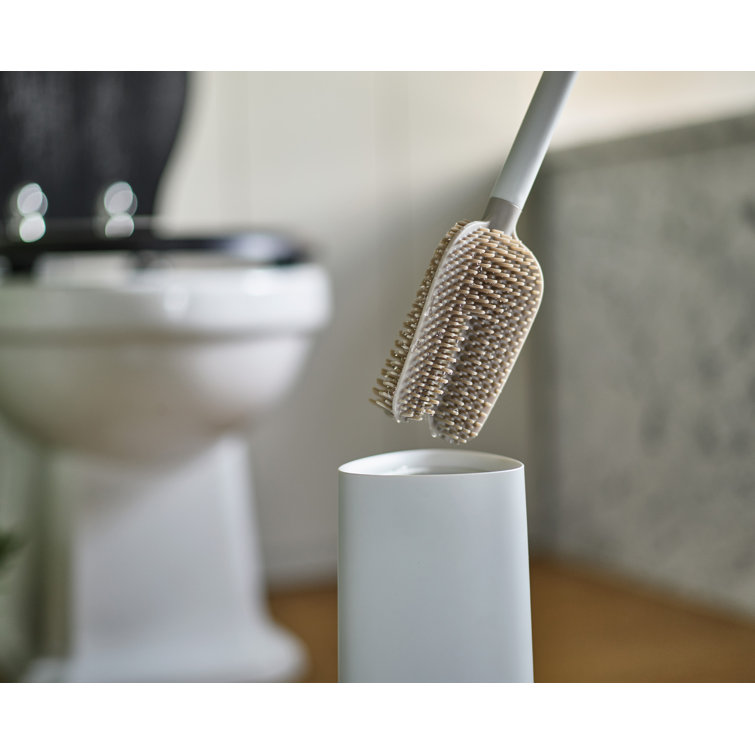 Ecru Matte Finish Advanced Toilet Brush with Holder
