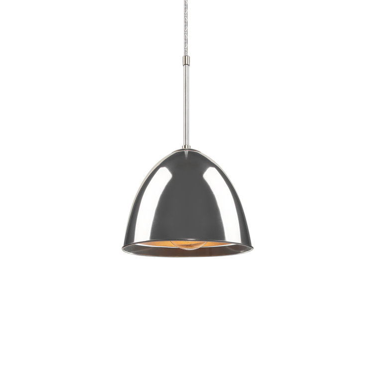 Classic Mini Pendant in Larkspur Blue with Matte Chrome Finish