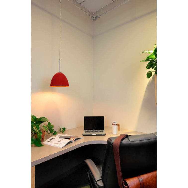 Classic Mini Pendant in Larkspur Blue with Matte Chrome Finish