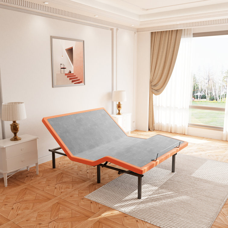 Queen Adjustable Metal Frame Bed with Wireless Remote