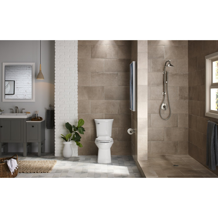 Polished Chrome Wall-Mount Arch Shower Column