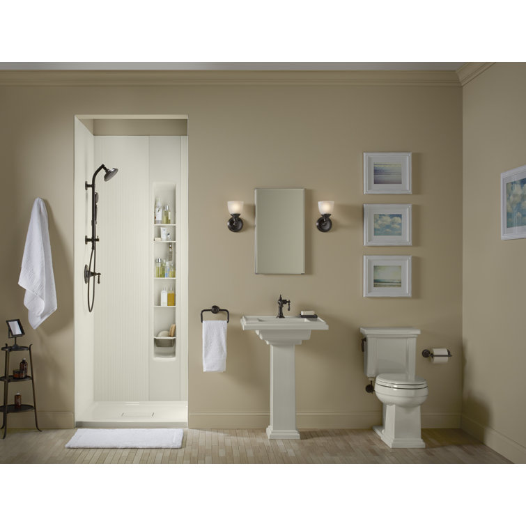 Polished Chrome Adjustable Shower Column with Slidebar Bracket