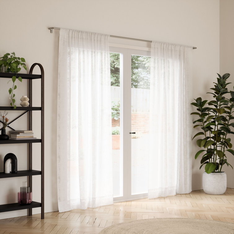 Matte Nickel Adjustable Blackout Curtain Rod 48-88"