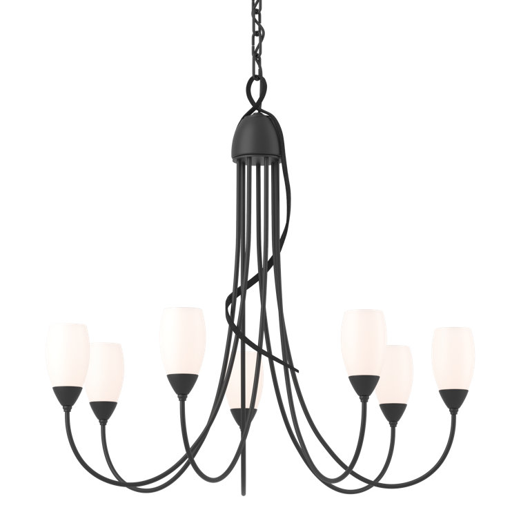 Flora 7-Light Black Classic Traditional Chandelier