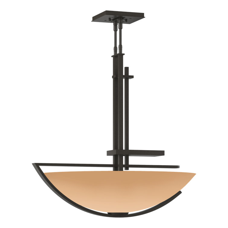 Ondrian Dark Smoke 3-Light Pendant with Sand Glass Bowl