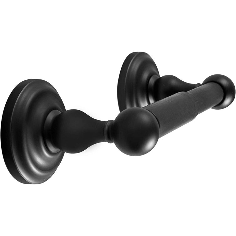 Matte Black Metal 5-Piece Bathroom Hardware Set