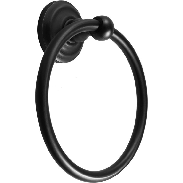 Matte Black Metal 5-Piece Bathroom Hardware Set