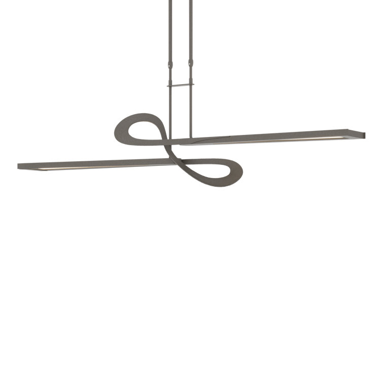 Dark Smoke Adjustable LED Kitchen Island Pendant Light