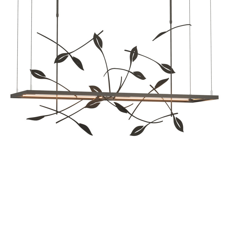Autumn Elegance Dark Smoke LED Kitchen Island Pendant