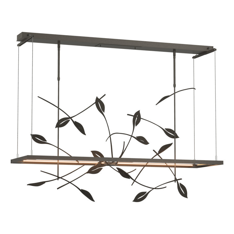 Autumn Elegance Dark Smoke LED Kitchen Island Pendant