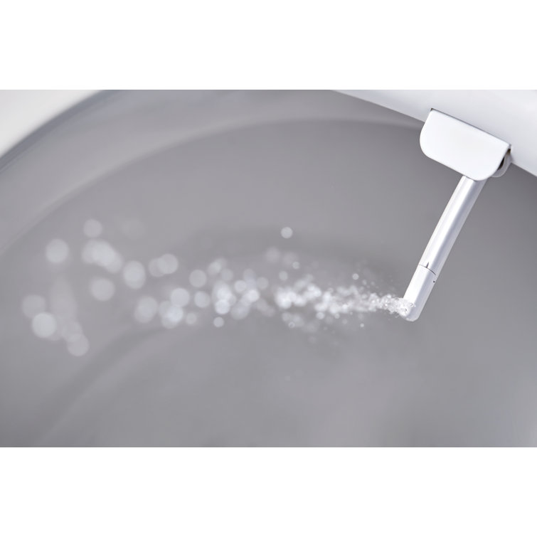 White Non-Electronic Round Bidet Seat with Soft-Close Lid