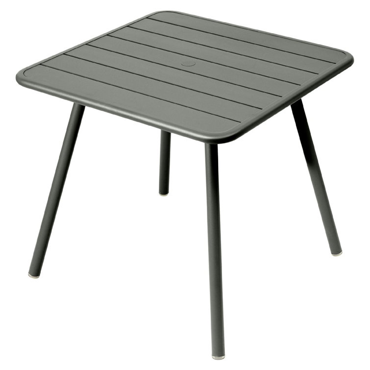 Cactus Green Aluminum Square Dining Table