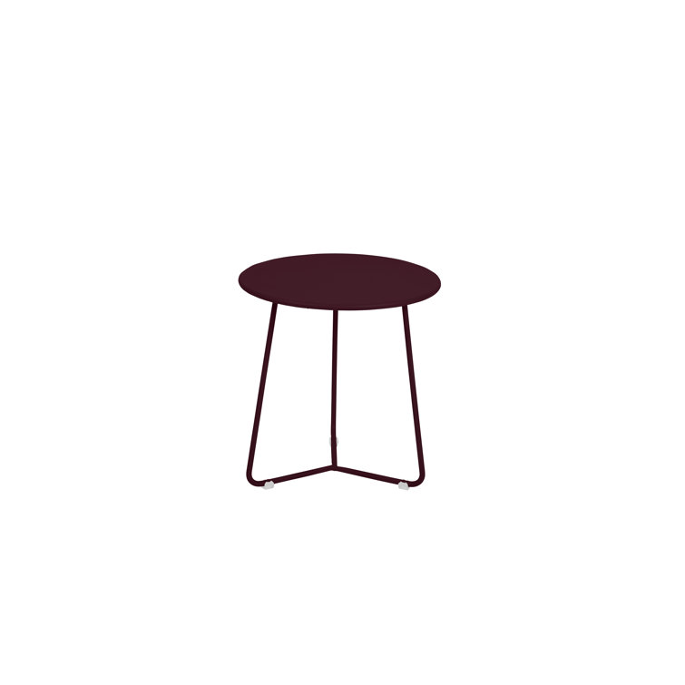 Cotton White Powder Coated Steel Side Table