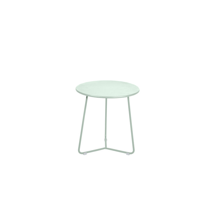 Cotton White Powder Coated Steel Side Table