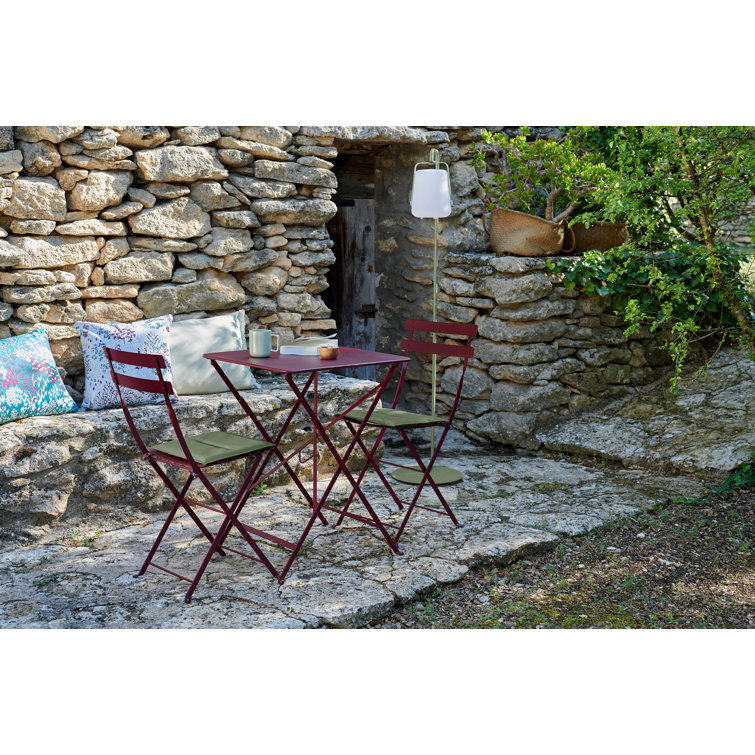 Gingerbread Steel Foldable Bistro Chair Set