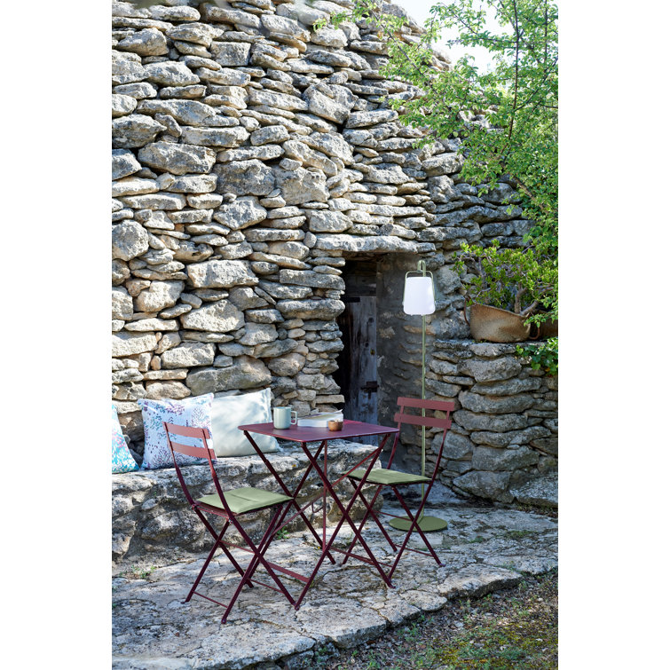 Gingerbread Steel Foldable Bistro Chair Set