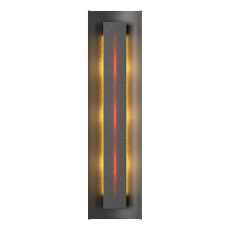 Natural Iron Gallery 3-Light Vanity Sconce with Blue Glass