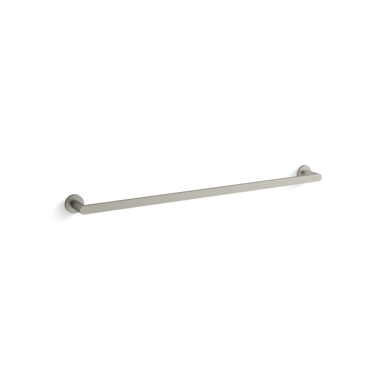 Vibrant Brushed Nickel 30" Wall Mounted Towel Bar