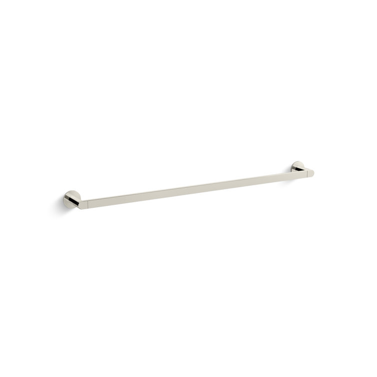 Vibrant Brushed Nickel 30" Wall Mounted Towel Bar