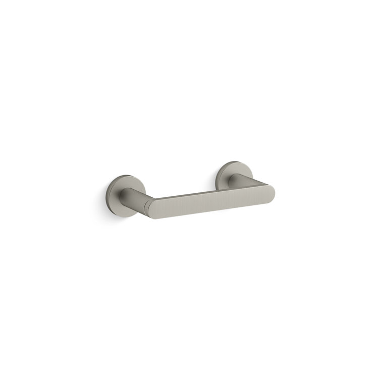 Vibrant Brushed Nickel Wall Mounted Toilet Paper Holder