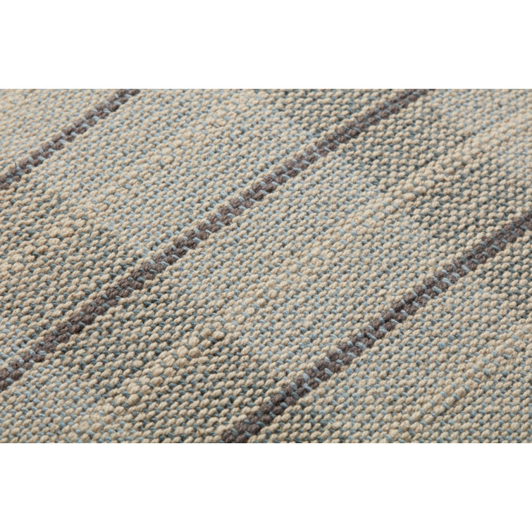 Sage and Natural Plaid Polyester Throw Pillow with Fringe