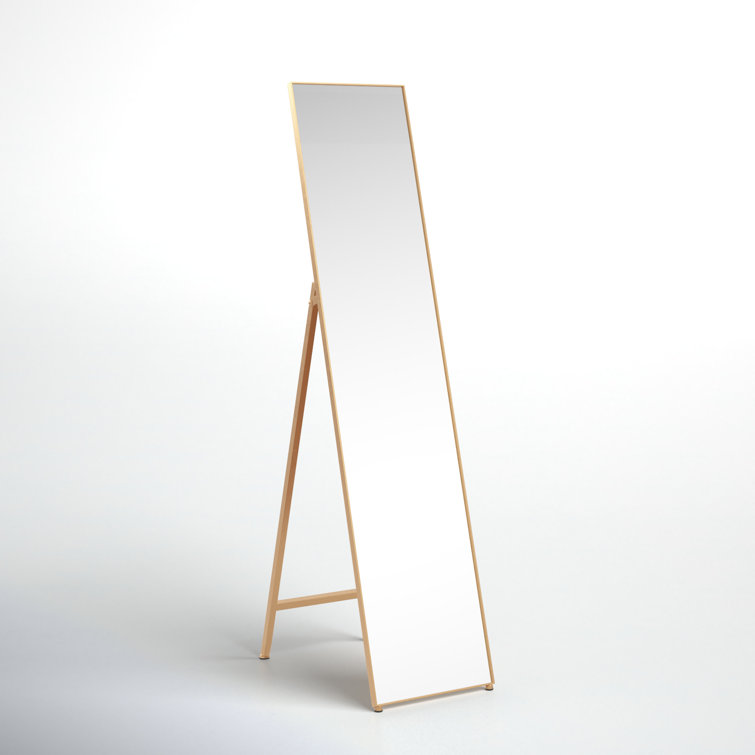 Wellen 28" x 69" Gold Framed Full-Length Mirror