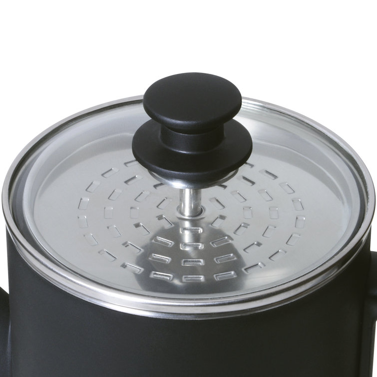 Presto Matte Black 12-Cup Cordless Stainless Steel Coffee Percolator