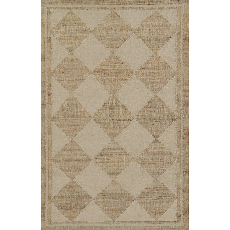 Handmade Orchard Ivory Flat Woven Wool & Synthetic 10' x 14' Area Rug