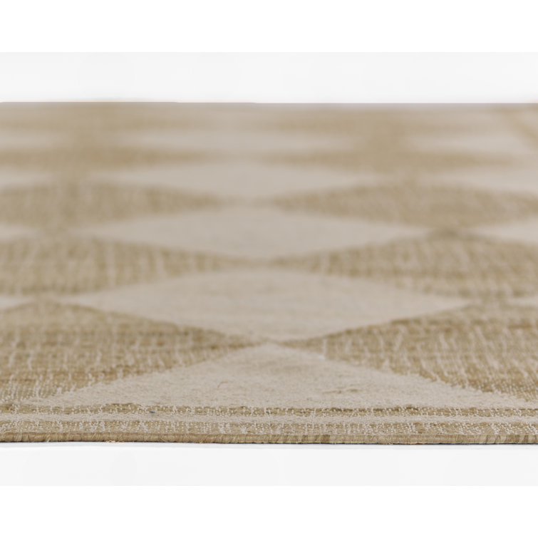 Handmade Orchard Ivory Flat Woven Wool & Synthetic 10' x 14' Area Rug
