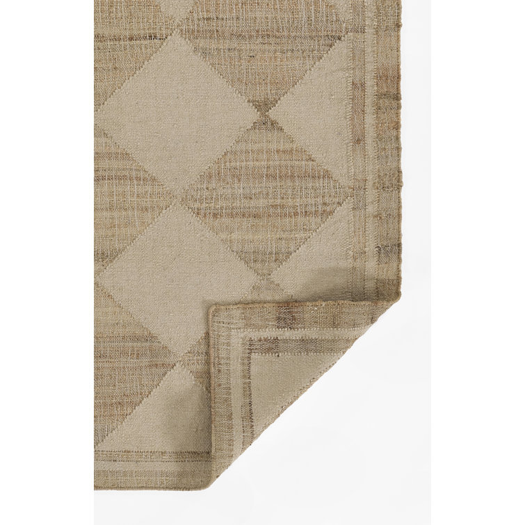 Handmade Orchard Ivory Flat Woven Wool & Synthetic 10' x 14' Area Rug