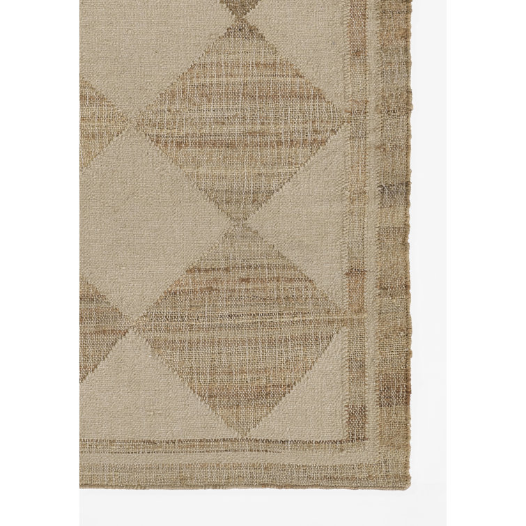 Handmade Orchard Ivory Flat Woven Wool & Synthetic 10' x 14' Area Rug