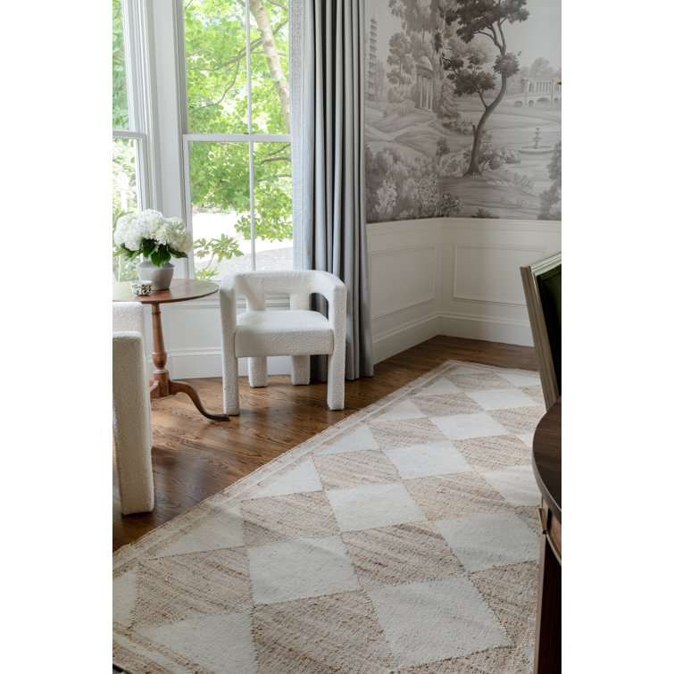 Handmade Orchard Ivory Flat Woven Wool & Synthetic 10' x 14' Area Rug