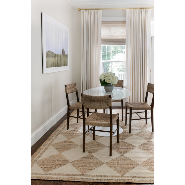 Handmade Orchard Ivory Flat Woven Wool & Synthetic 10' x 14' Area Rug