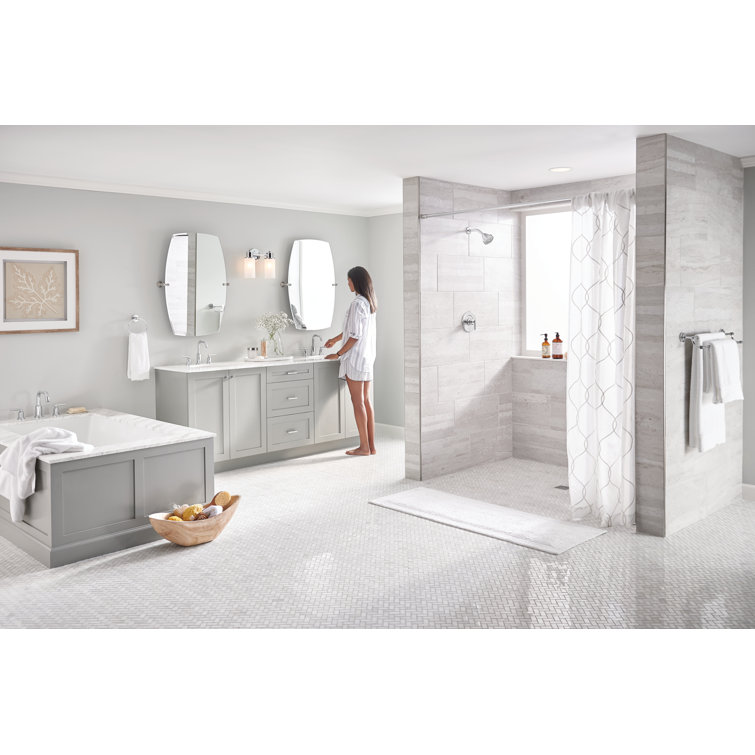Gibson Chrome Double Handle Deck Mounted Roman Tub Faucet
