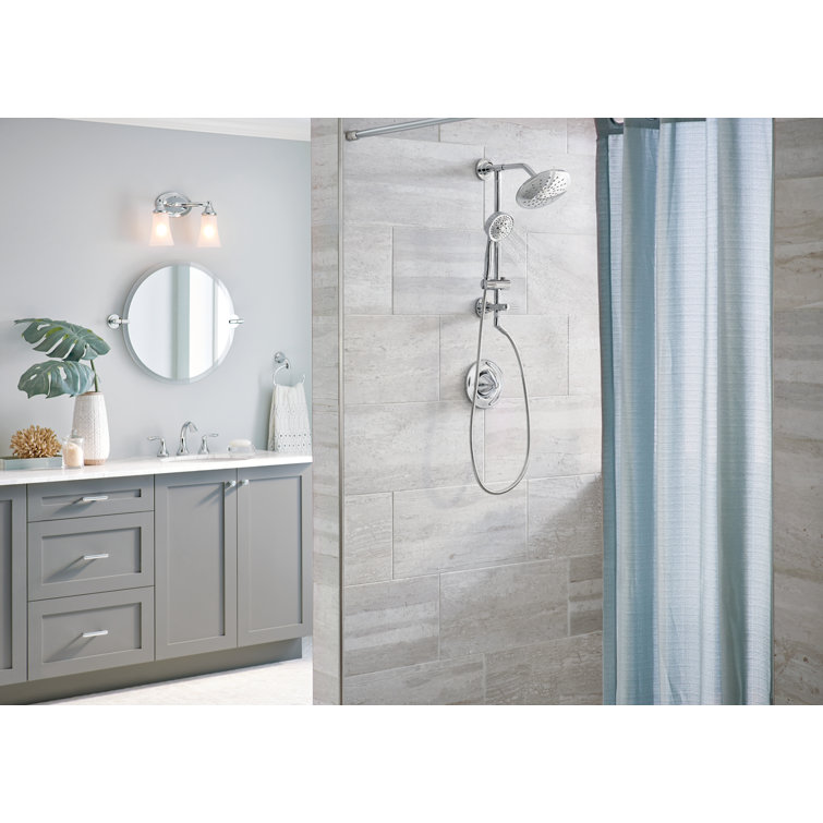Eva Bright Chrome Wall Mounted Towel Ring