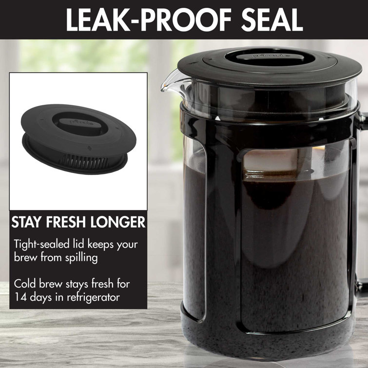 Primula 1.6 qt Black and Clear Cold Brew Coffee Maker